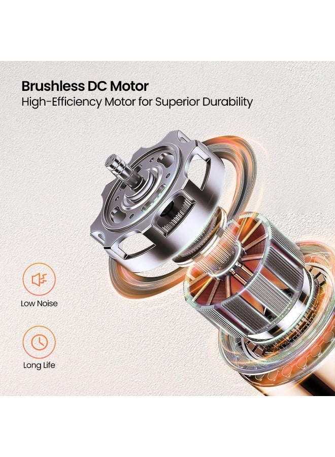 بورترونيكس Portronics Mopcop Pro 2-in-1 Vacuum Cleaner & Air Blower, 10000Pa Powerful Suction, Handheld Cordless Design, Rechargeable Battery, Brushless DC Motor, Low Noise, for Car, Home, Appliances Cleaning - Image 5